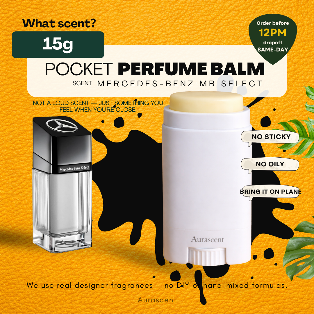 【Ready Stock】 Pocket Perfume Balm (15g) | Mercedes-Benz mb select